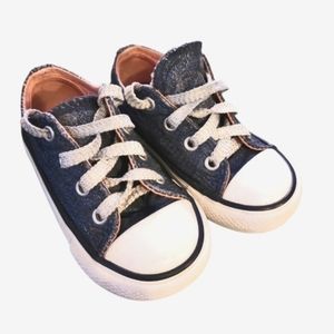 SOLD! CONVERSE ALL STAR TODDLER DENIM SNEAKERS EXCELLENT USED CONDITION
